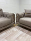 Elitra Sofa Set - Beige with Gold Accents | Bullring Rugs Ltd