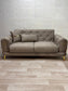Elitra Sofa Set - Beige with Gold Accents | Bullring Rugs Ltd