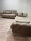Elitra Sofa Set - Beige with Gold Accents | Bullring Rugs Ltd