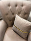 Elitra Sofa Set - Beige with Gold Accents | Bullring Rugs Ltd