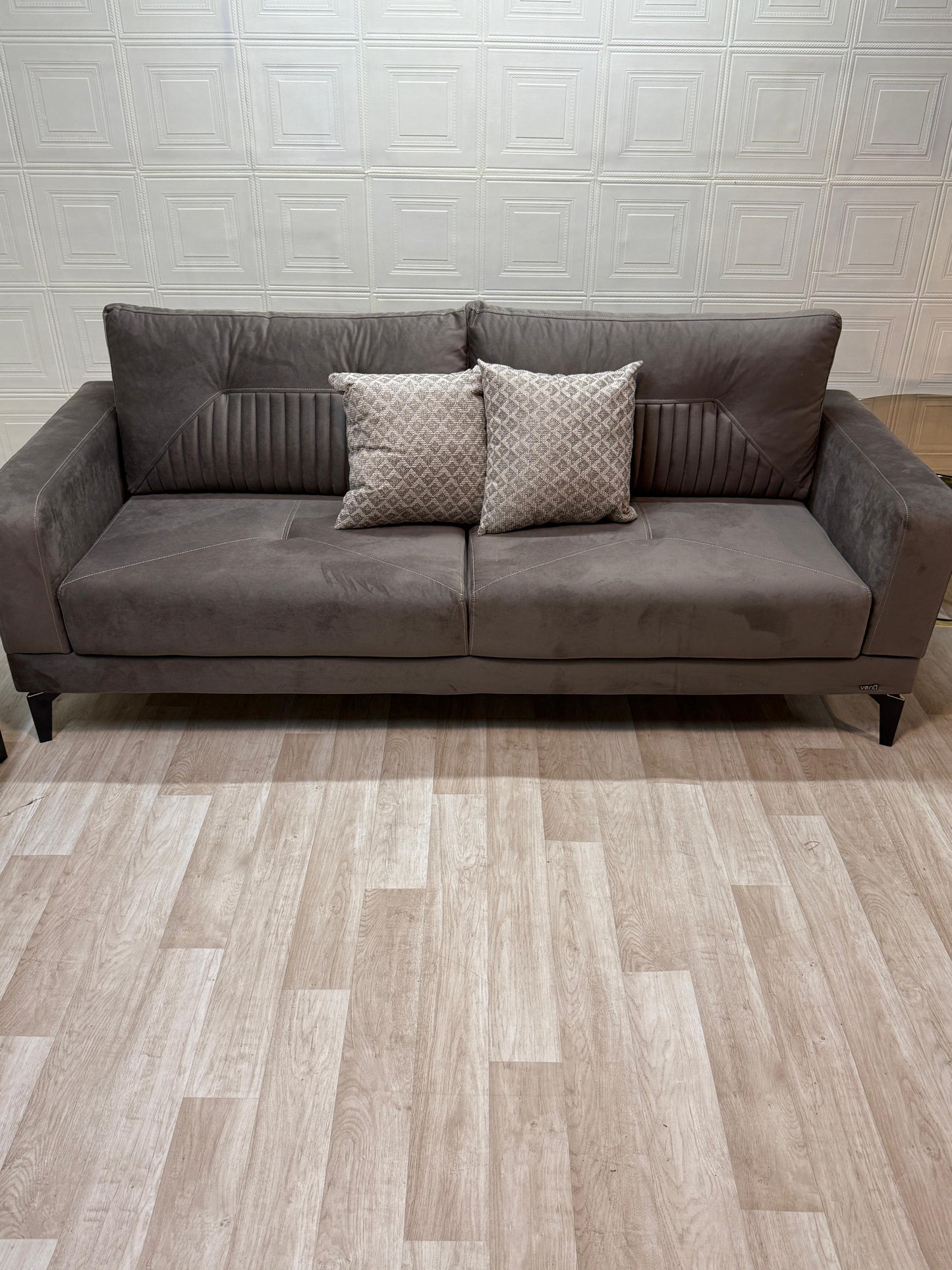 Stylish Angel Dark Beige Sofa Set - 3 Seater + 2 Seater | Free UK Delivery