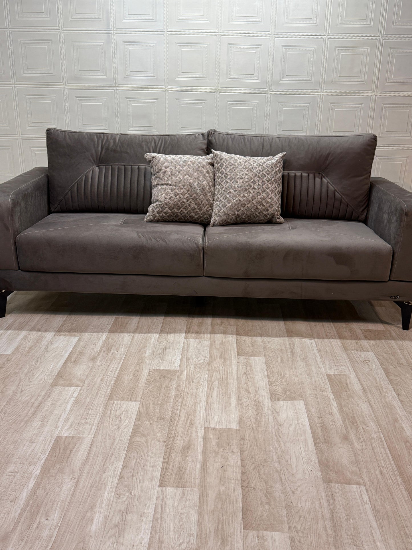 Stylish Angel Dark Beige Sofa Set - 3 Seater + 2 Seater | Free UK Delivery