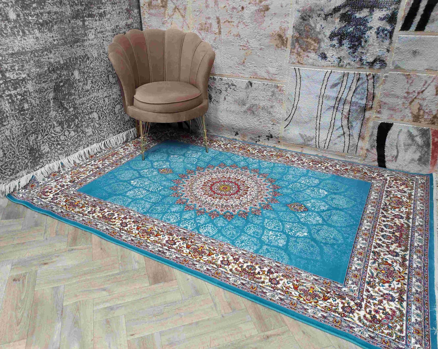 Ghalamkar - 700 Reeds Rug
