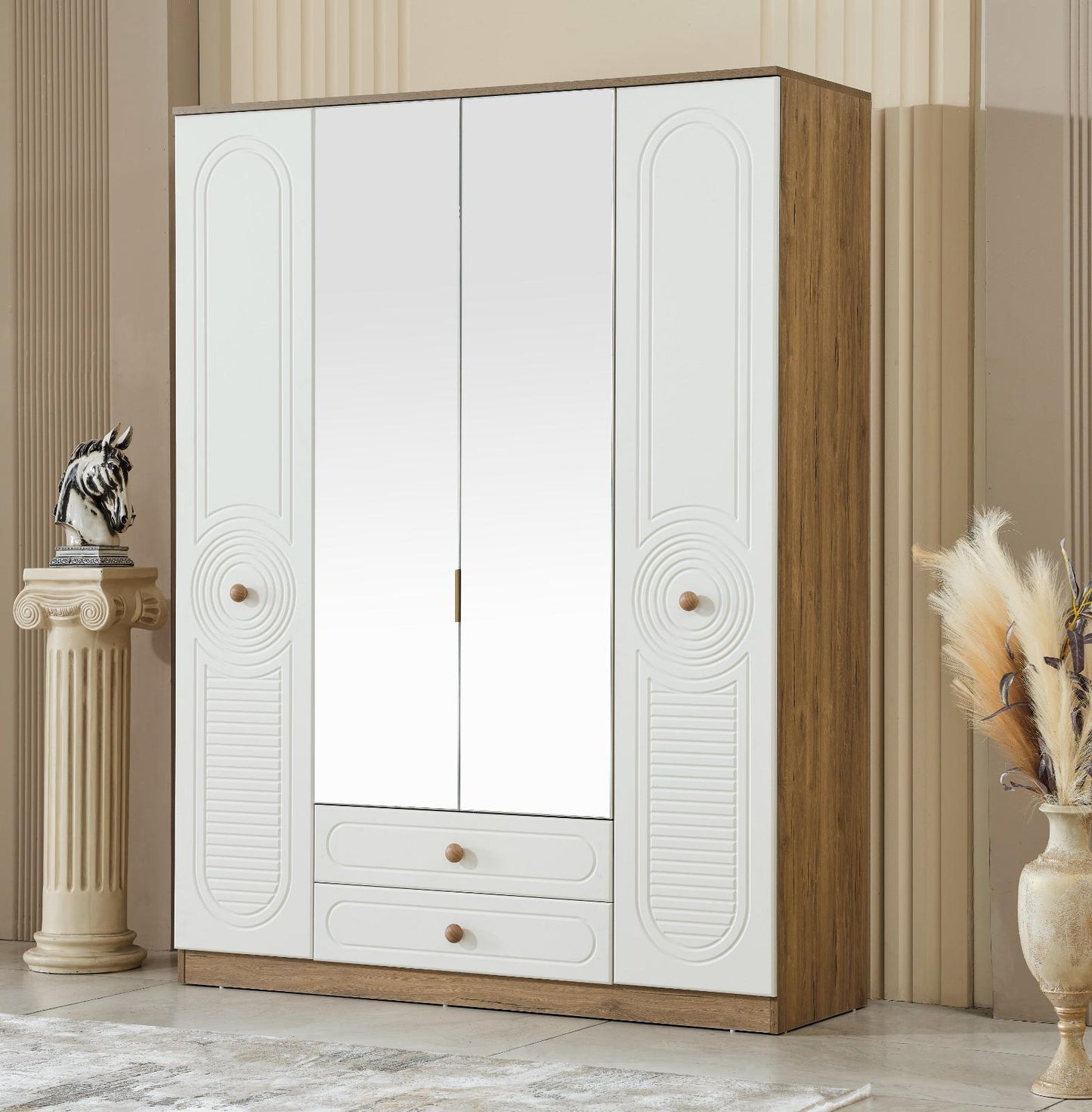 Bahama 4 Door Wardrobe
