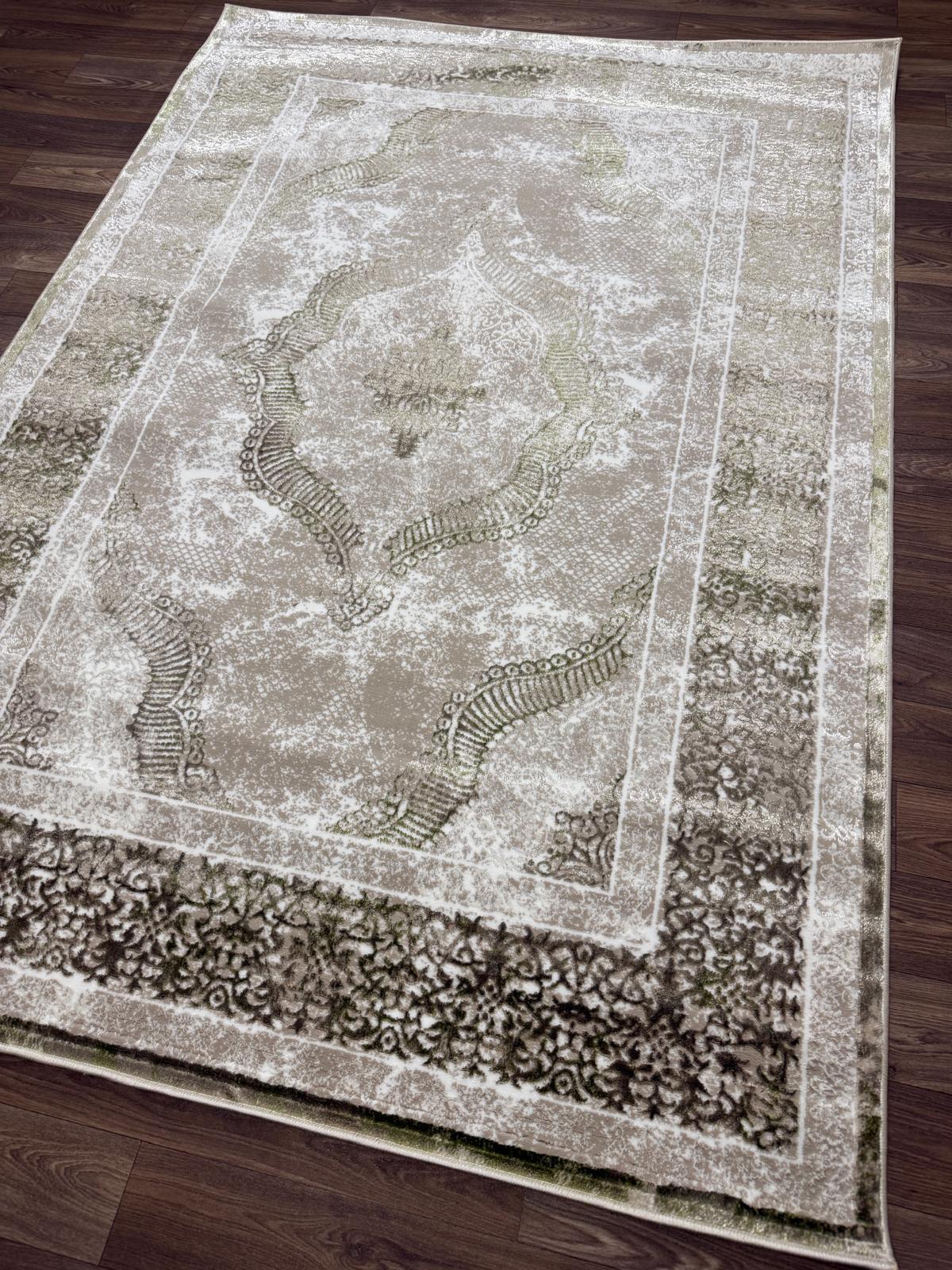 Vintage Medallion Area Rug – Traditional Carpet with Jute Backing | Soft Polyester Living Room Rug & Hallway Runner