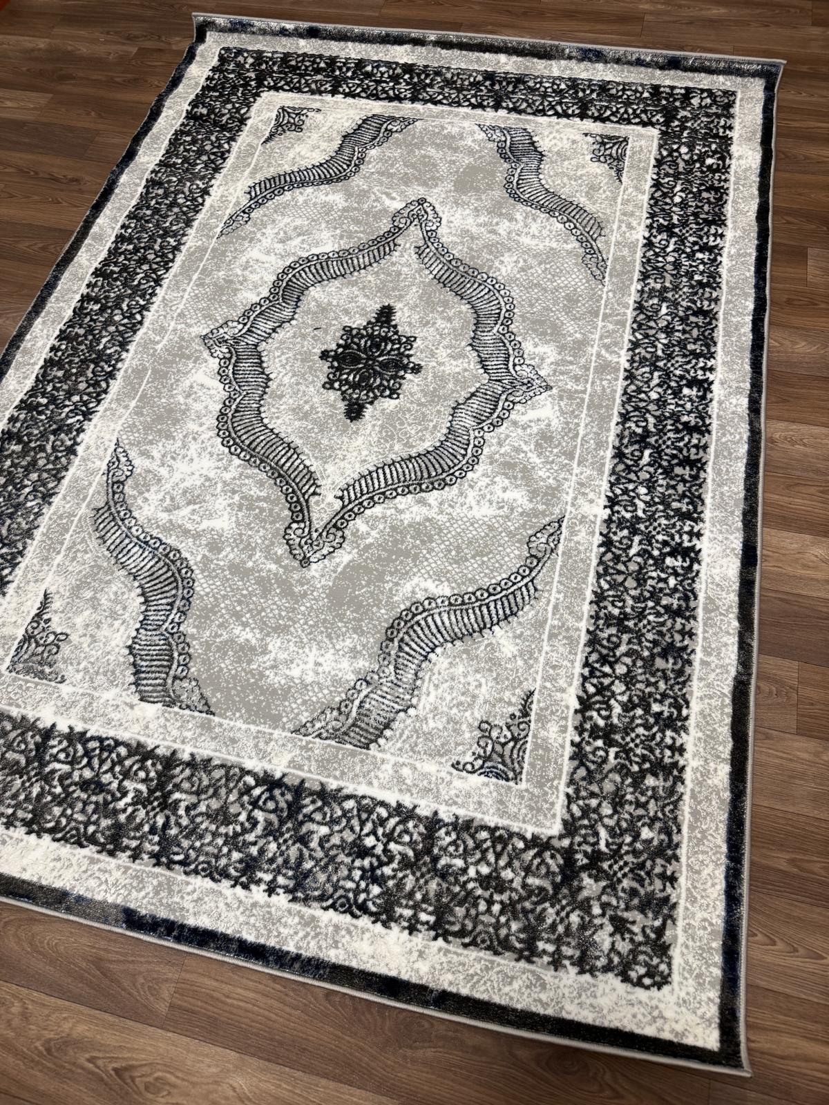 Vintage Medallion Area Rug – Traditional Carpet with Jute Backing | Soft Polyester Living Room Rug & Hallway Runner