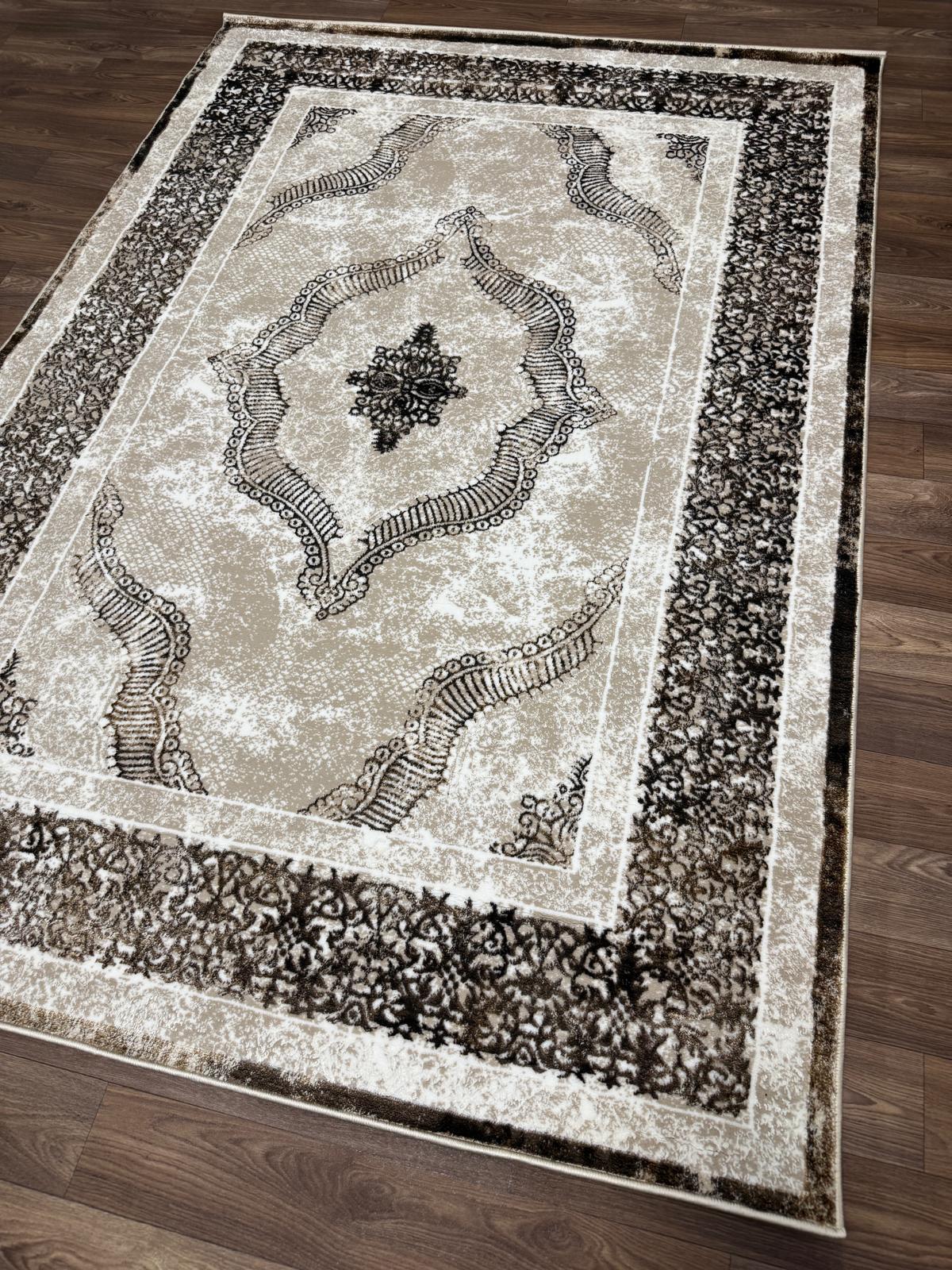 Vintage Medallion Area Rug – Traditional Carpet with Jute Backing | Soft Polyester Living Room Rug & Hallway Runner