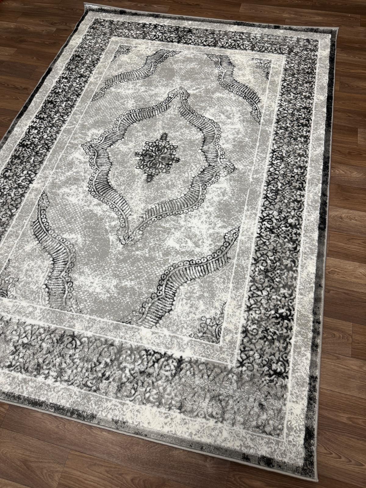 Vintage Medallion Area Rug – Traditional Carpet with Jute Backing | Soft Polyester Living Room Rug & Hallway Runner