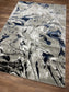 Abstract Marble Effect Area Rug – Modern Pattern Carpet with Jute Backing | Soft Polyester Living Room Rug & Hallway Runner