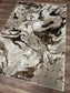 Abstract Marble Effect Area Rug – Modern Pattern Carpet with Jute Backing | Soft Polyester Living Room Rug & Hallway Runner
