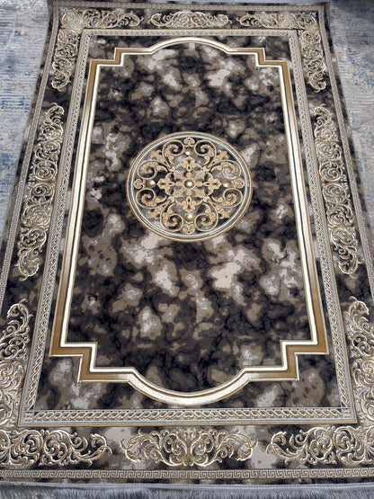 Luxurious 1200 Reeds Machine-Made Persian Rug | Free Delivery & Available in Silver and Smokey