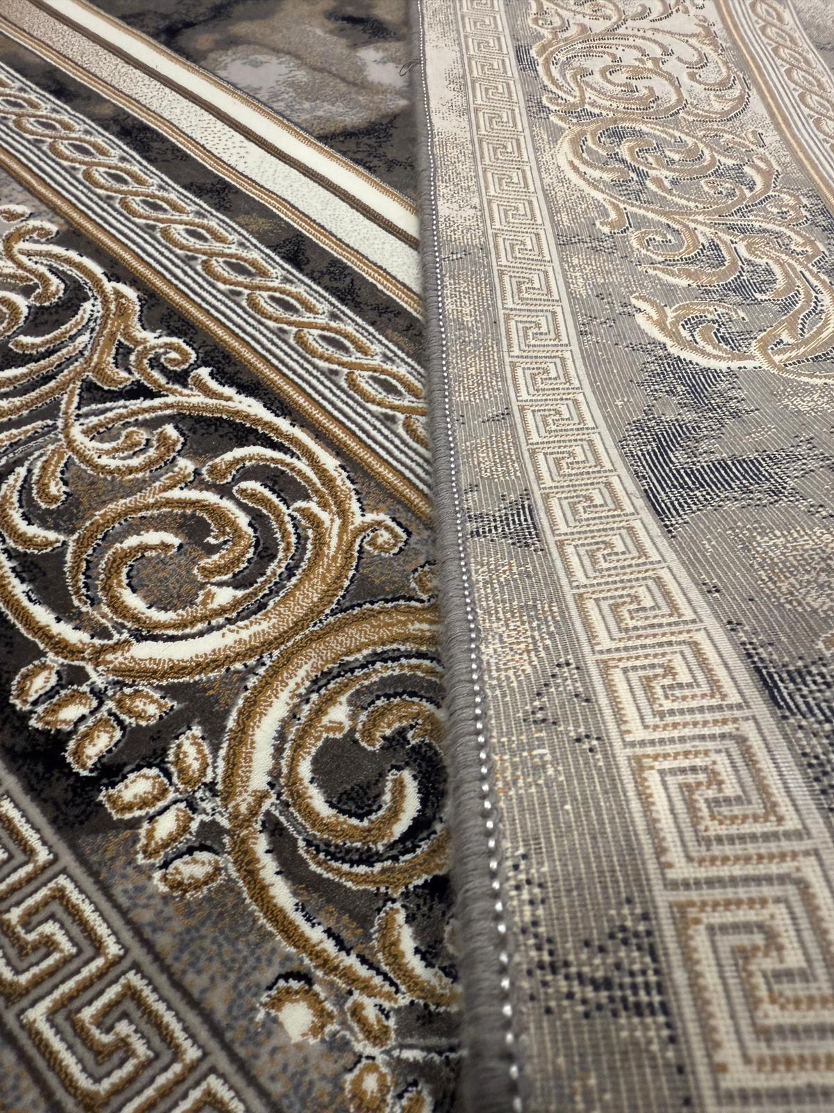 Luxurious 1200 Reeds Machine-Made Persian Rug | Free Delivery & Available in Silver and Smokey