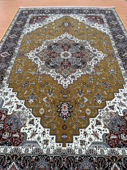 Classic 1200 Reeds Machine-Made Area Rug | Free Delivery & Available in Red, Metallic Blue, and Mustard