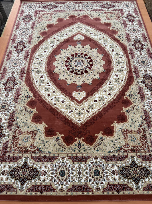 Isfahan Red Design Living Room Area Rug