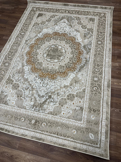 Oriental Shimmer Rug - Emoji 1.6 - Elegant Oriental Style Living Room Area Rug | 4 Colours & 3 Sizes