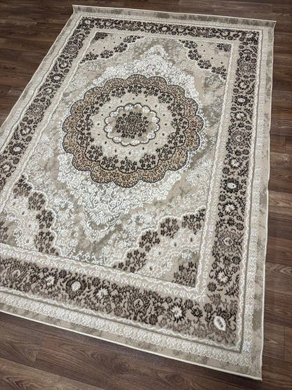 Oriental Shimmer Rug - Emoji 1.6 - Elegant Oriental Style Living Room Area Rug | 4 Colours & 3 Sizes