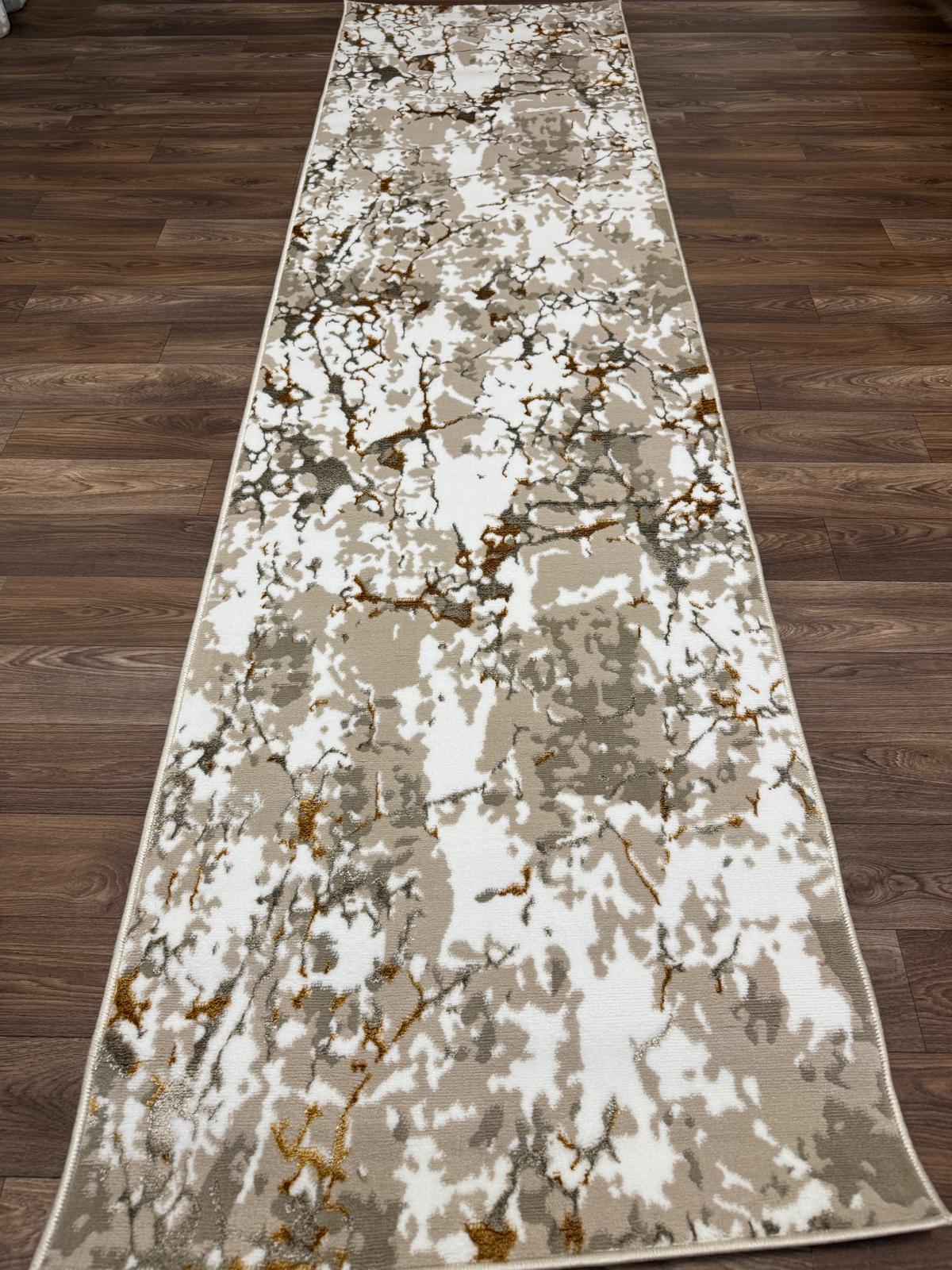 Abstract Shimmer Rug - Emoji 1.6 - Marble Design Style Living Room Area Rug