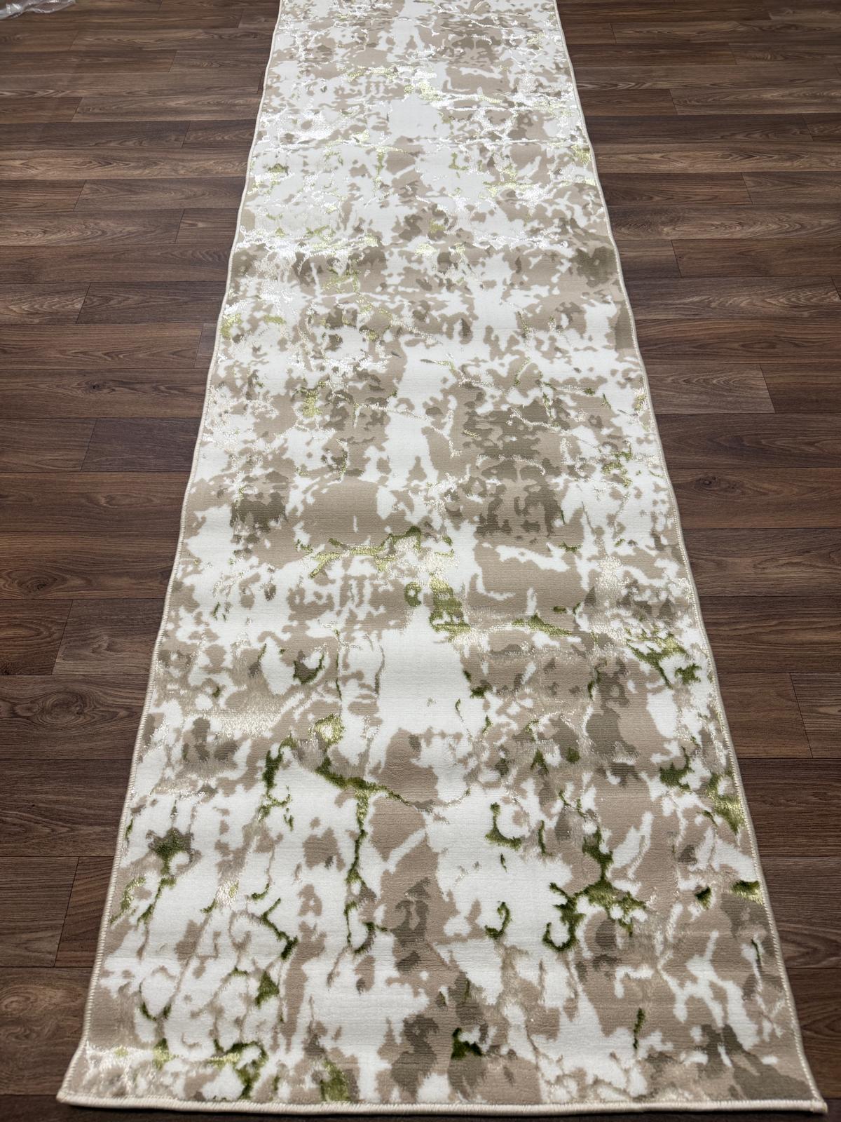 Abstract Shimmer Rug - Emoji 1.6 - Marble Design Style Living Room Area Rug