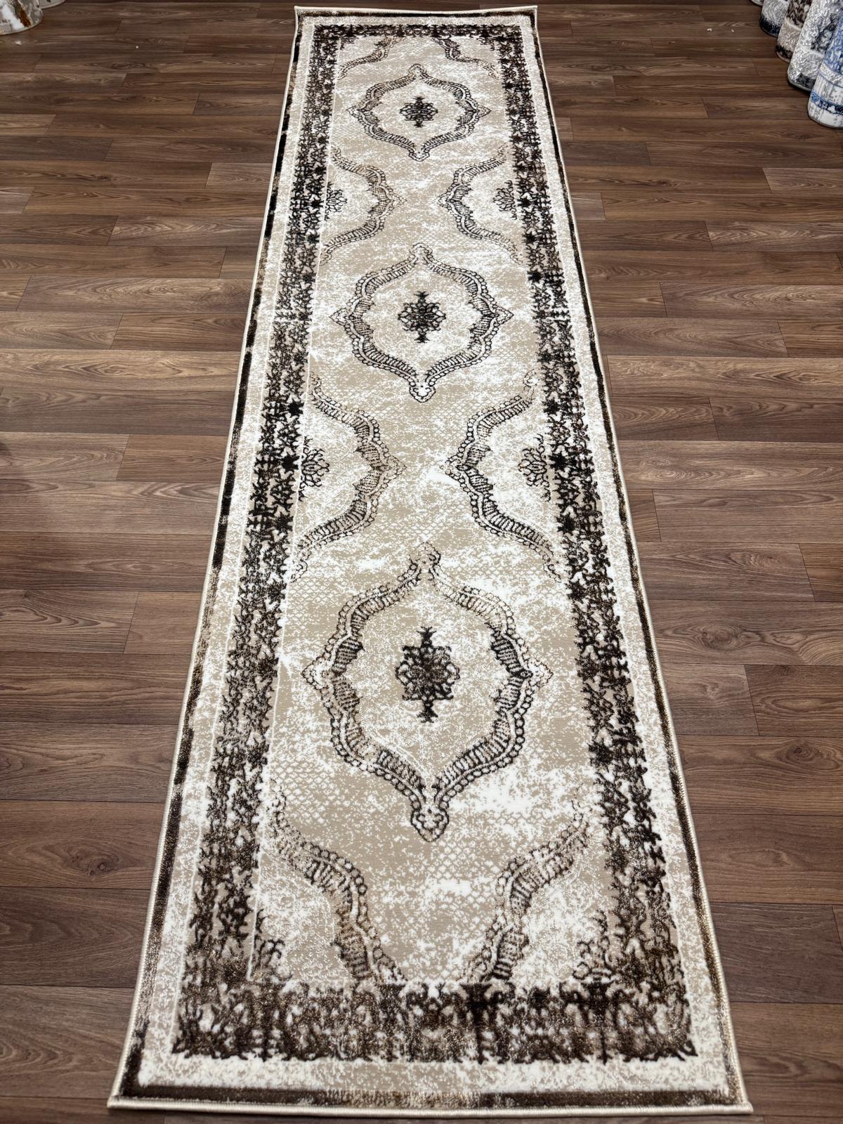 Vintage Medallion Area Rug – Traditional Carpet with Jute Backing | Soft Polyester Living Room Rug & Hallway Runner