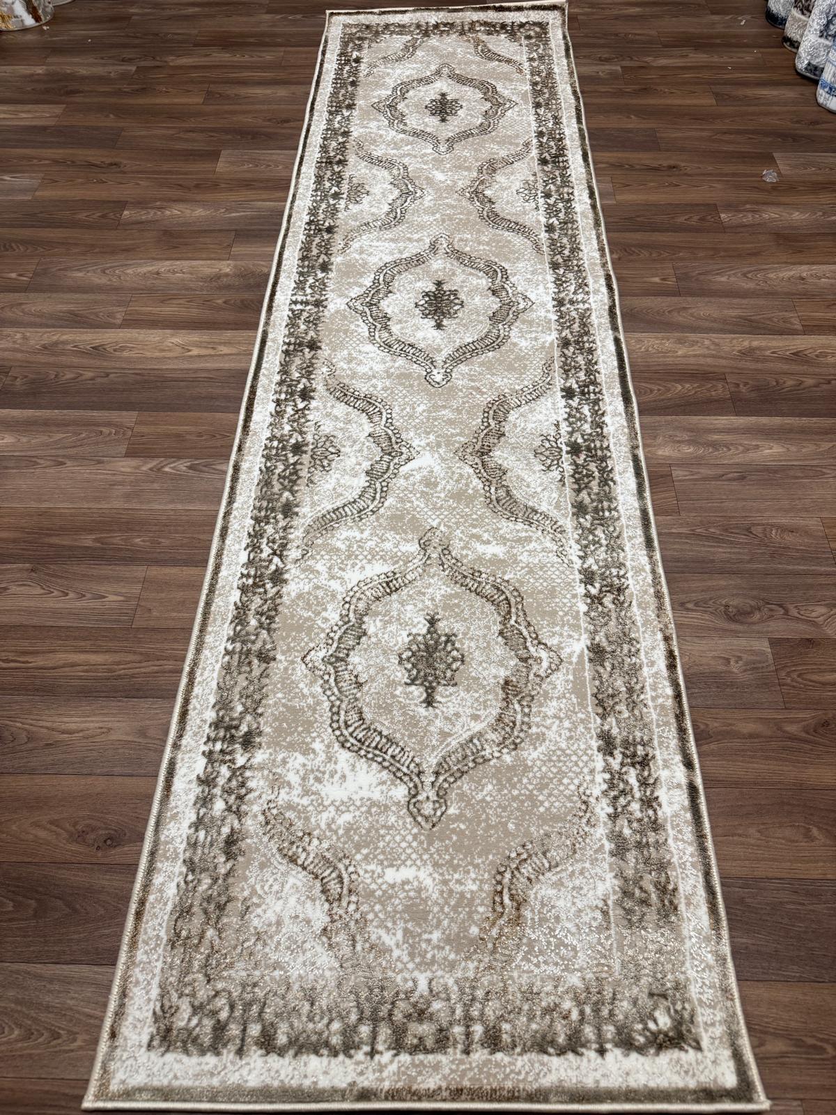 Vintage Medallion Area Rug – Traditional Carpet with Jute Backing | Soft Polyester Living Room Rug & Hallway Runner