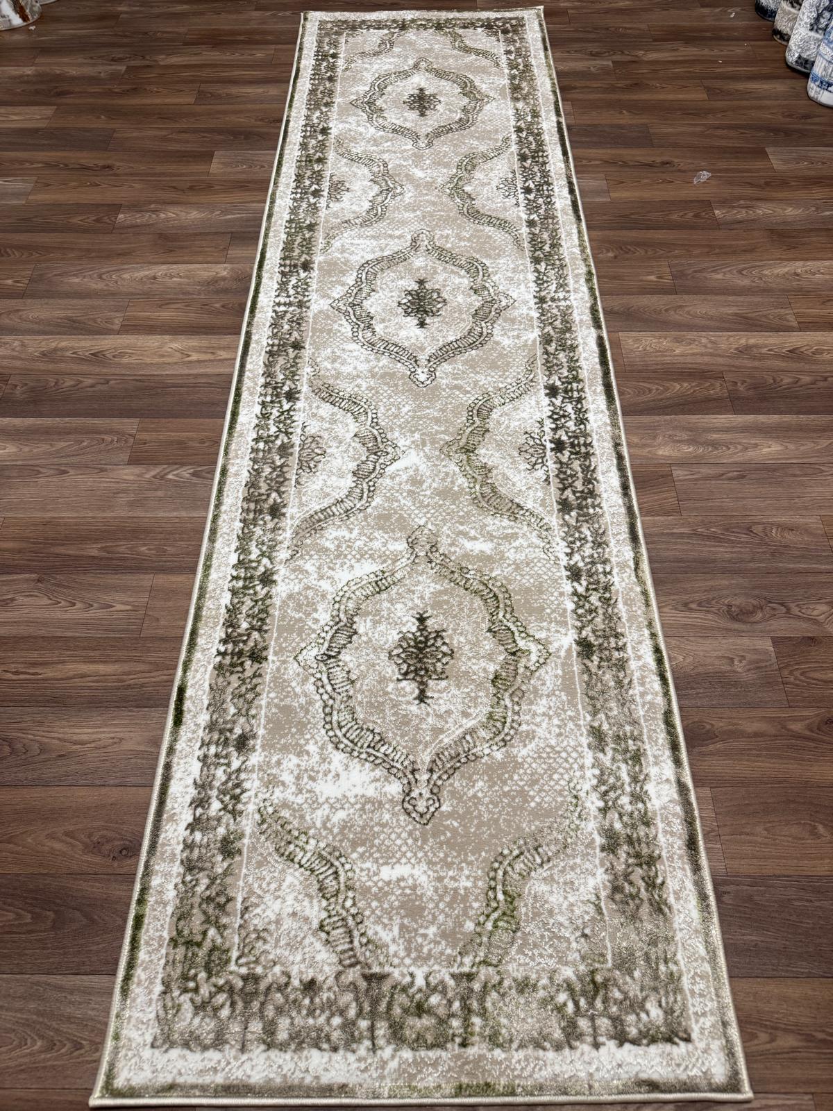 Vintage Medallion Area Rug – Traditional Carpet with Jute Backing | Soft Polyester Living Room Rug & Hallway Runner