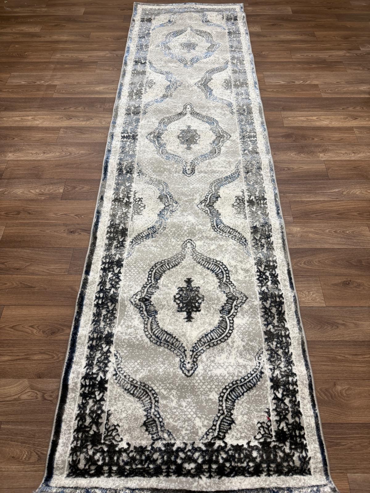 Vintage Medallion Area Rug – Traditional Carpet with Jute Backing | Soft Polyester Living Room Rug & Hallway Runner