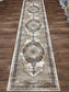 Distressed Vintage Pattern Area Rug – Traditional Carpet with Jute Backing | Soft Polyester Living Room Rug & Hallway Runner