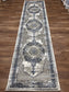 Distressed Vintage Pattern Area Rug – Traditional Carpet with Jute Backing | Soft Polyester Living Room Rug & Hallway Runner