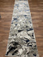 Abstract Marble Effect Area Rug – Modern Pattern Carpet with Jute Backing | Soft Polyester Living Room Rug & Hallway Runner