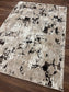 Modern Abstract Distressed Area Rug – Marble Effect Rug with Jute Backing | Soft Polyester Living Room, Bedroom & Hallway Rug