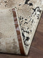 Modern Abstract Distressed Area Rug – Marble Effect Rug with Jute Backing | Soft Polyester Living Room, Bedroom & Hallway Rug