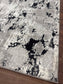 Modern Abstract Distressed Area Rug – Marble Effect Rug with Jute Backing | Soft Polyester Living Room, Bedroom & Hallway Rug