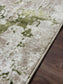 Modern Abstract Distressed Area Rug – Marble Effect Rug with Jute Backing | Soft Polyester Living Room, Bedroom & Hallway Rug