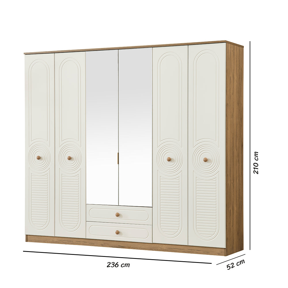 Bahama 6 Door Wardrobe