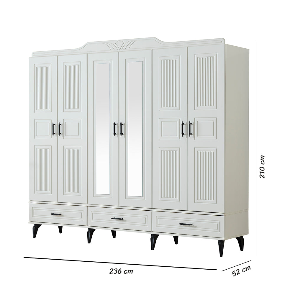 Impala 6 Door Wardrobe