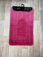 Pink Bathroom Mats - Greek Key Bathmat & Pedestal 2pc Set