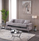 Tilda Grey/Silver Sofa Set - 3 Seater + 2 Seater + 1 Seater with Storage & Bed Functionality | Free UK Delivery
